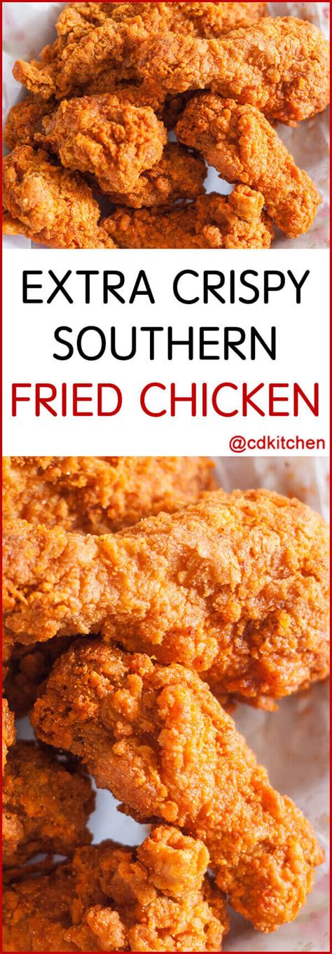 We especially like the crunch of the panko bread crumbs. Extra Crispy Southern Fried Chicken Recipe | CDKitchen.com