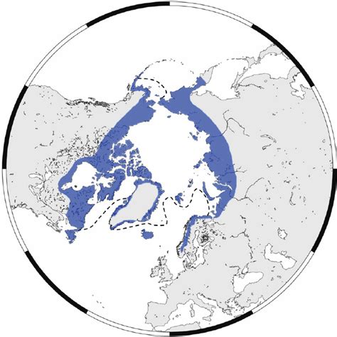 A Map Depicting The Approximate Current Distribution Of The Arctic Fox