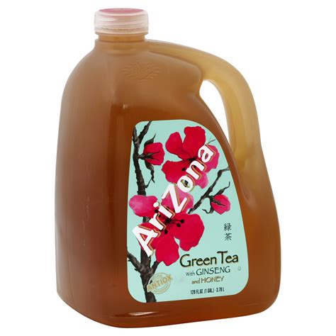 Arizona Green Tea With Ginseng And Honey 128 Fl Oz 1 Gl 378 Lt