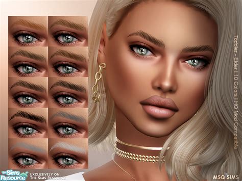 S4cc Mmsims Eyebrows 1 2 Eyebrows The Sims 4 Skin Sim