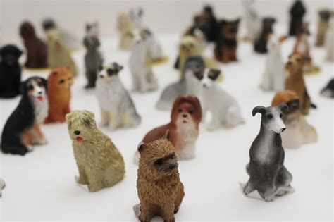 New Old Stock Lot Miniature Dog Figurines Mini Resin Figures Breed Of Dogs