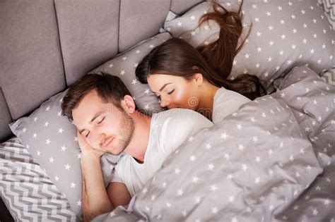 Intimate Sensual Young Couple In Bedroom Enjoying Each Other Stock Image Image Of Intimate
