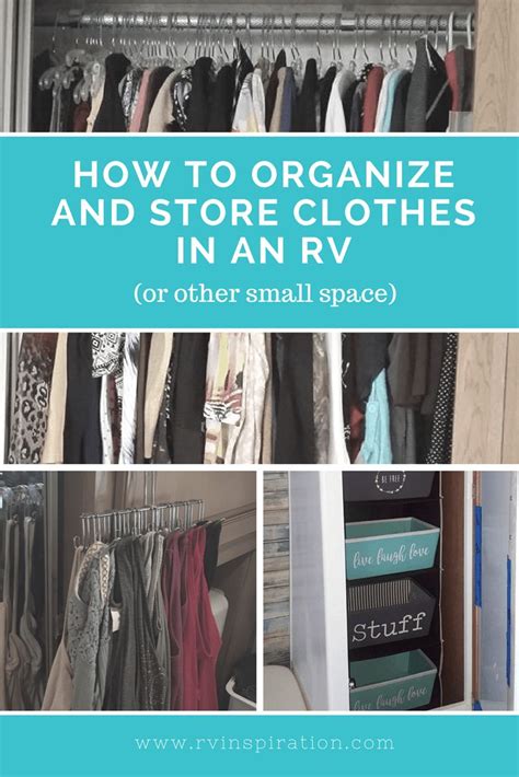 clothing storage and closet organization ideas for campers motorhomes travel trailers or