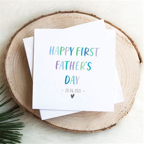 First Fathers Day Card 2021 Happy Fathers Day Etsy