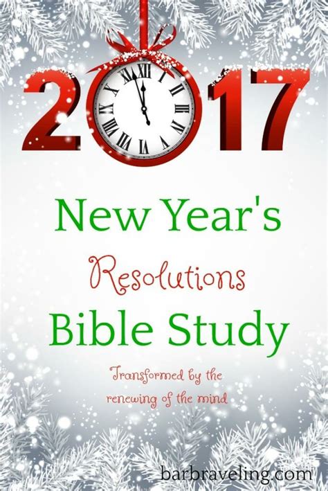 New Years Resolutions Bible Study Barb Raveling