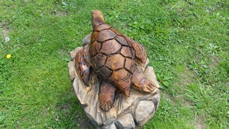 Chainsaw Carved Sea Turtle Chainsaw Carving Stump Carving Carving
