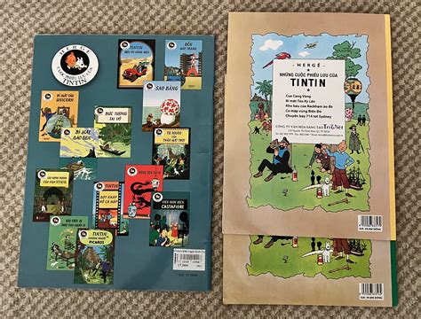 Set Of 3 Tintin Books In Vietnamese From Vietnam The Secret Of The