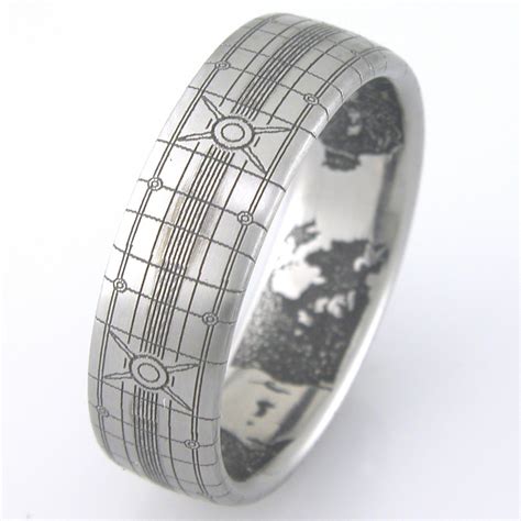 I created this Titanium ring based on a request from a customer for a