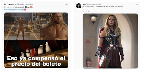 Thor Los Mejores Memes Que Dejó El Estreno De Su Nueva Película “love