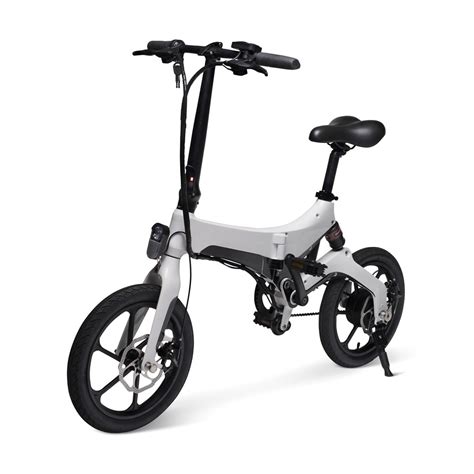 The 16 Mph Folding Electric Bicycle Hammacher Schlemmer