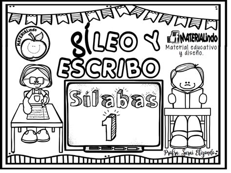 Si Leo Y Escribo Silabas 1 Completo En Pdf Los Materiales Educativos