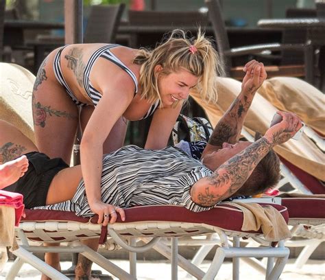 olivia buckland hits the beach in a black and white bikini 57 photos video thefappening