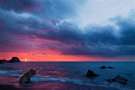 Cloudscape Dramatic Sky Coast 4k Hd Nature 4k Wallpapers Images