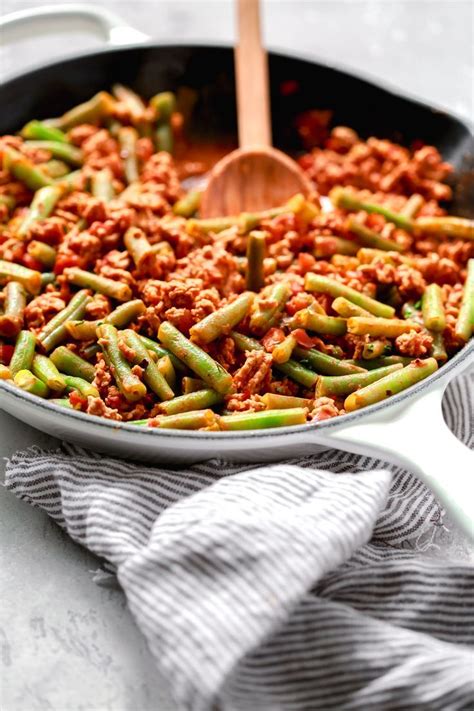 Ground Turkey Skillet with Green Beans - Primavera Kitchen | Recipe