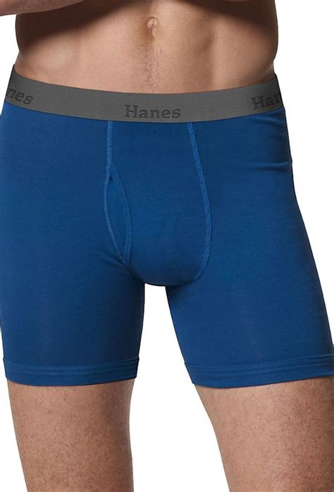 Utb1a3 Hanes Mens Tagless Ultimate X Temp Boxer Briefs With Comfort