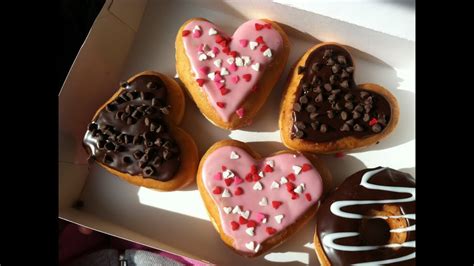 Dunkin Donuts Heart Shaped Donuts Happy Valentines Day Youtube