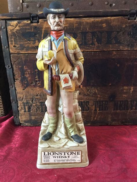 vintage lionstone whisky decanter the stagecoach driver etsy whisky decanter decanter