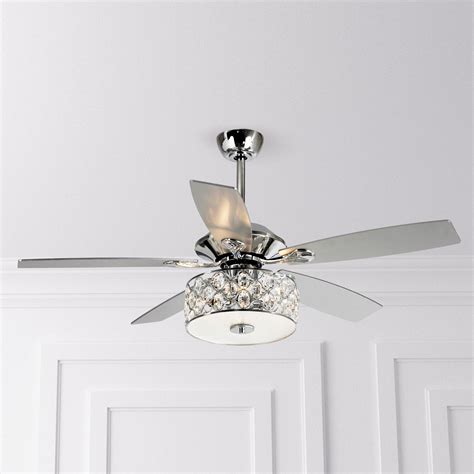 Ceiling Fans with Remote Control 52 Inch Crystal ...
