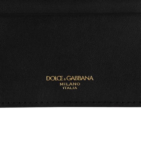 Dolce And Gabbana Smooth Leather Logo Card Holder Unisex Card