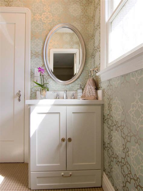 Traditional Bathroom With Sophisticated Patterned
