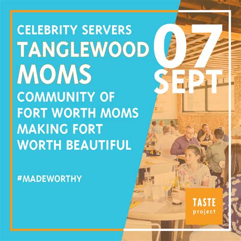 Celebrity Servers Tanglewood Moms Taste Project
