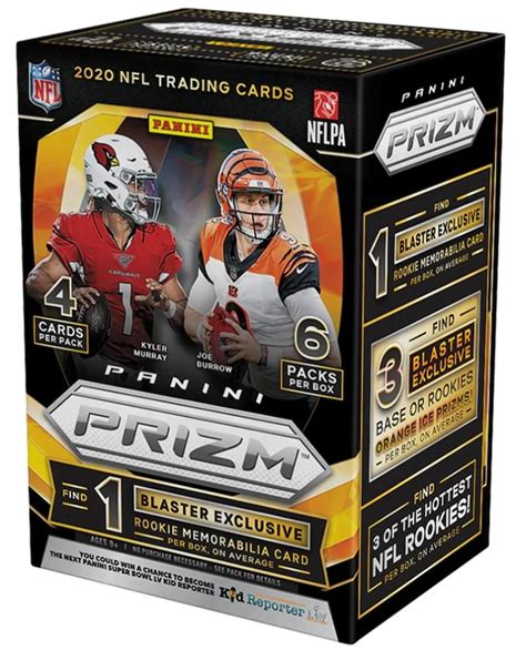 2020 Panini Prizm Football 6 Pack Blaster Box Fanatics Orange Ice Prizms Da Card World