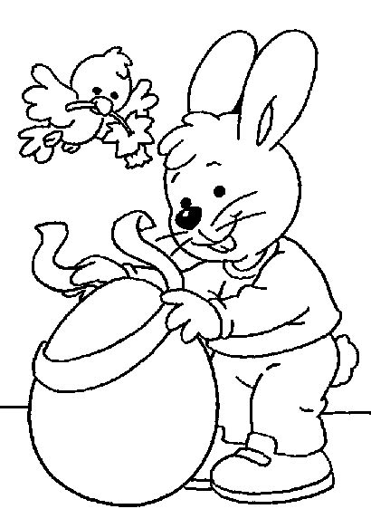 coloring pages easter bunny coloring pages