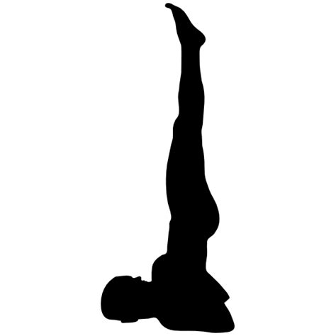 Yoga Shoulderstand Pose Sticker