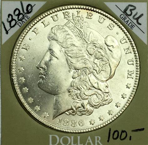 Lot 1886 Us 1 Morgan Silver Dollar W Case Bu