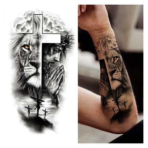 Forearm Cross Tattoos For Men