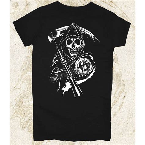 Sons Of Anarchy Womens Grim Reaper T Shirt 28 444 60bk Xl Harley