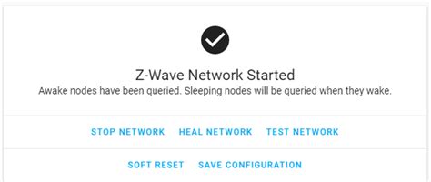 Z Wave Network Starts But All Entities Are Unavailable No Control