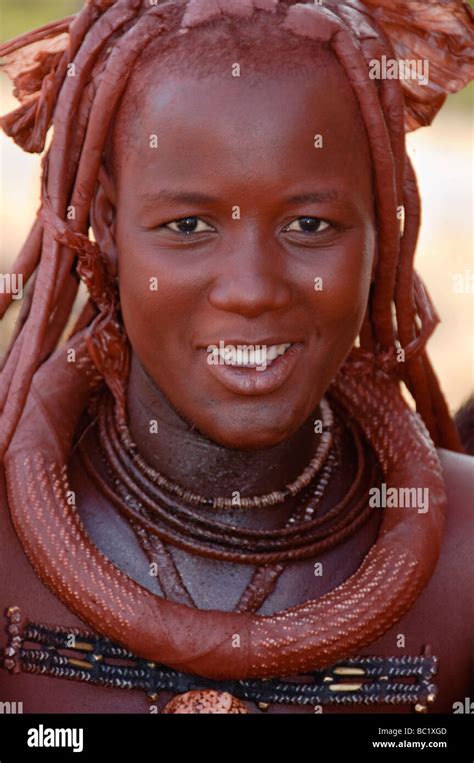 Beautiful Young Himba Woman In Northern Namibia Stock Photo Alamy