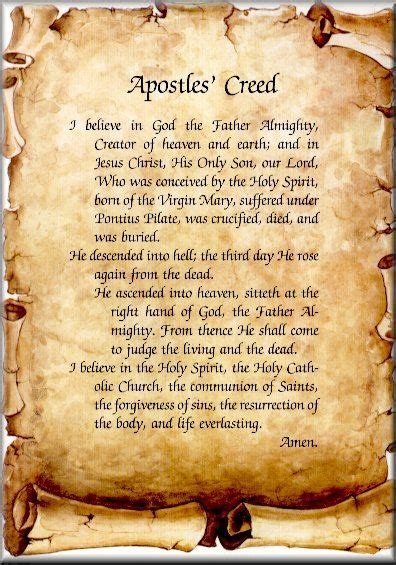 Apostles Creed Prayer Catholic Printable