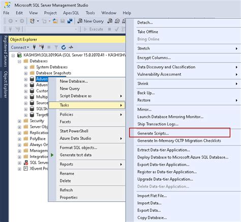 Methods To Script SQL Server Database Objects