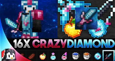Crazy Diamond 16x Mcpe Pvp Texture Pack Gamertise