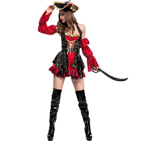 Takerlama Adult Female Cruel Seas Captain Buccaneer Pirate Cosplay