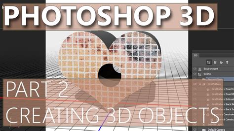 3d In Photoshop Cs6 02 Creating 3d Objects Youtube