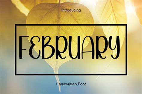 February Font By Putrasyahreza00 · Creative Fabrica