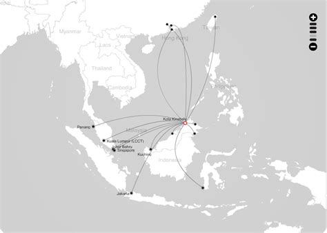 Airasia Route Map From Kota Kinabalu