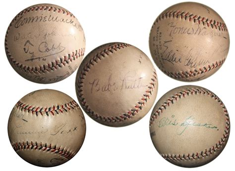 Sell Or Auction A Babe Ruth Lou Gehrig Dual Signed Baseball Psa Dna