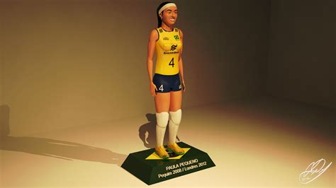 Campeã olímpica com a seleção brasileira de voleibol. RenatoBlues 3D: Coleção Bicampeãs Olímpicas - Paula ...