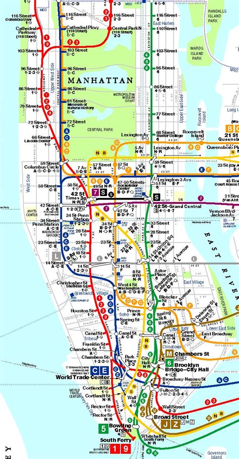 Printable New York City Map Bronx Brooklyn Manhattan Queens New York City Map New York City