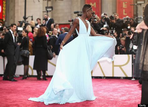 Lupita Nyongo Wows In Light Blue Prada Gown At The Oscars And Takes Our Breath Away Huffpost Life