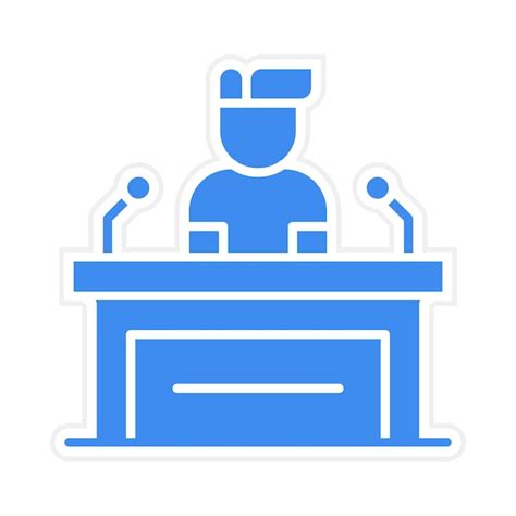 Premium Vector Press Conference Icon Vector Image Can Be Used For