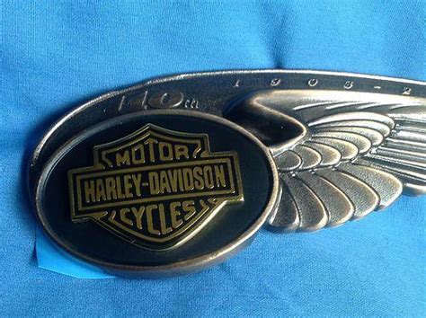 Sell Harley Davidson Oem 110th Anniversary Gas Tank Emblems In