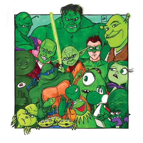 Illustrator Sorts Famous Geek And Pop Culture Characters By Color Art