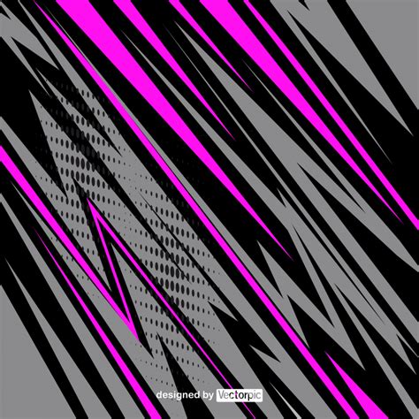 Abstract Racing Stripes Background With Black Grey And Purple Color