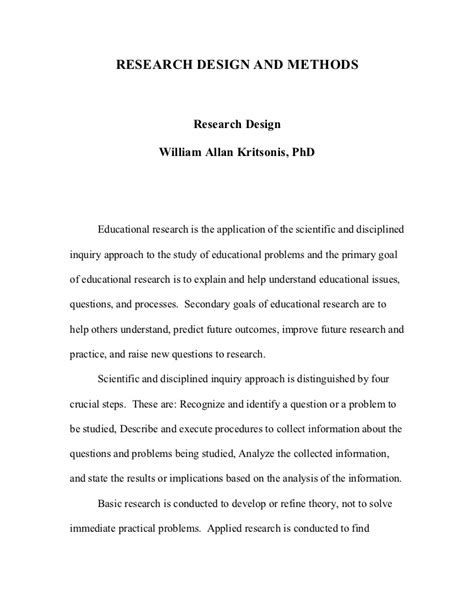 Figures 2.1 social representations of health and illness 20 4.1 an interactive model of research design 38 4.2 constructing a research design 39 4.3 levels of comparison 40 4.4 basic designs in qualitative research 45 4.5 research. Example Of Research Design In Research Paper