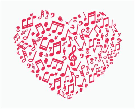Music Note Heart Vector Art Icons And Graphics For Free Download